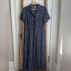 Sag Harbor Blue Floral Summer Dress